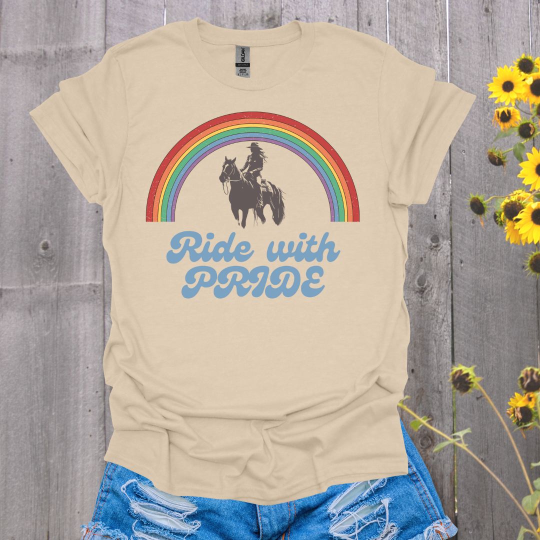 Ride With Pride Horse T-Shirt