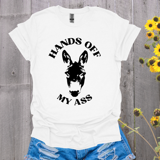Hands Off Donkey T-shirt
