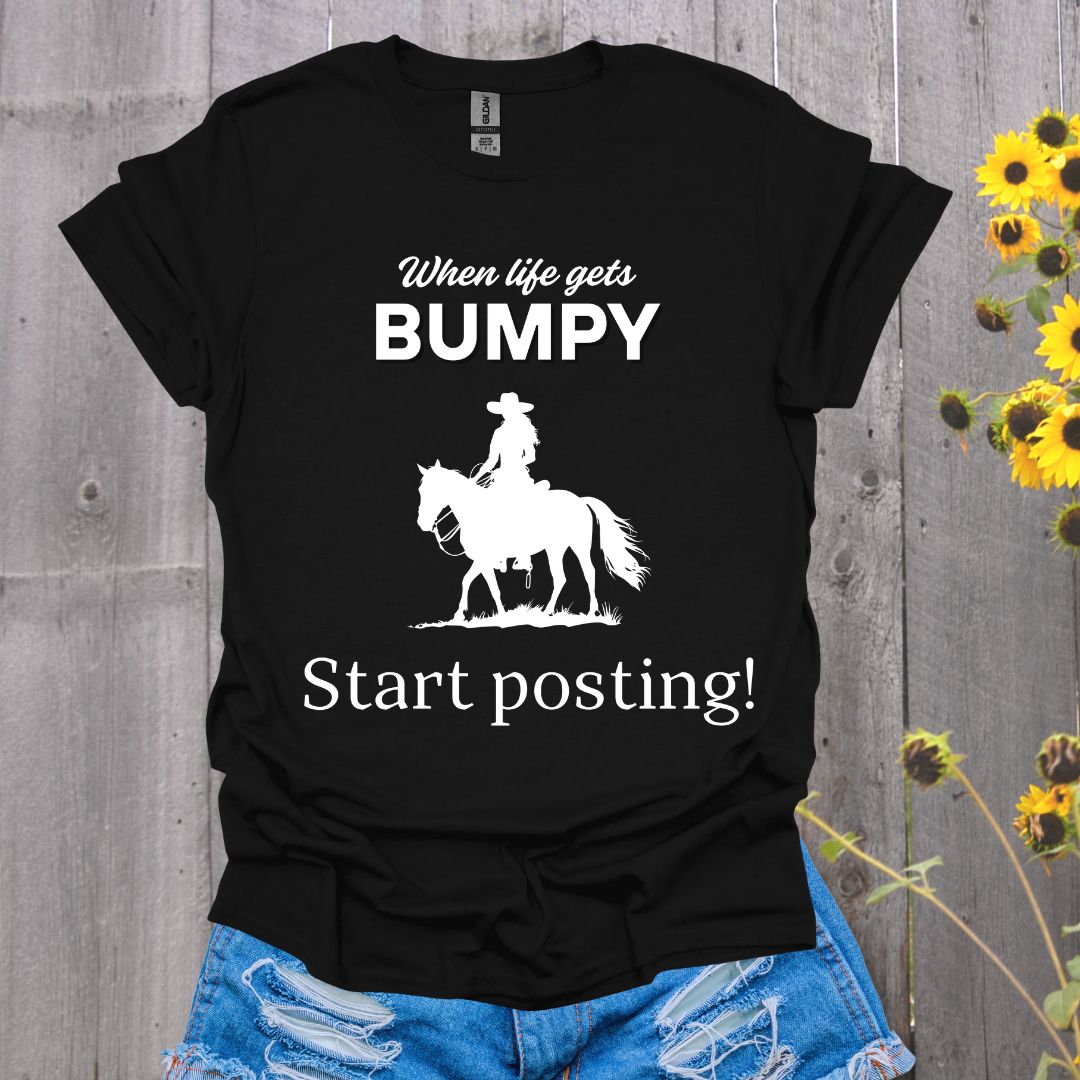 Life Gets Bumpy Horse T-Shirt