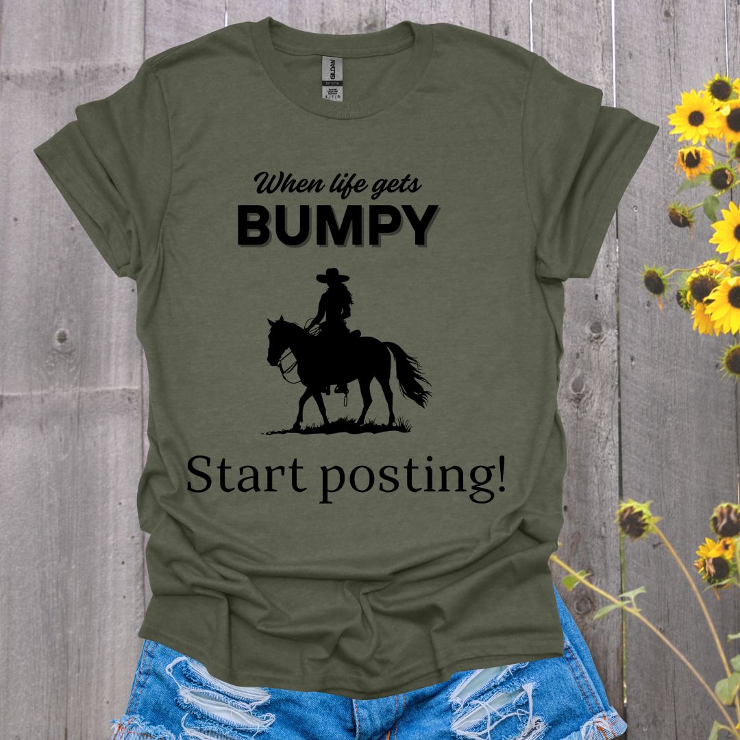 Life Gets Bumpy Horse T-Shirt