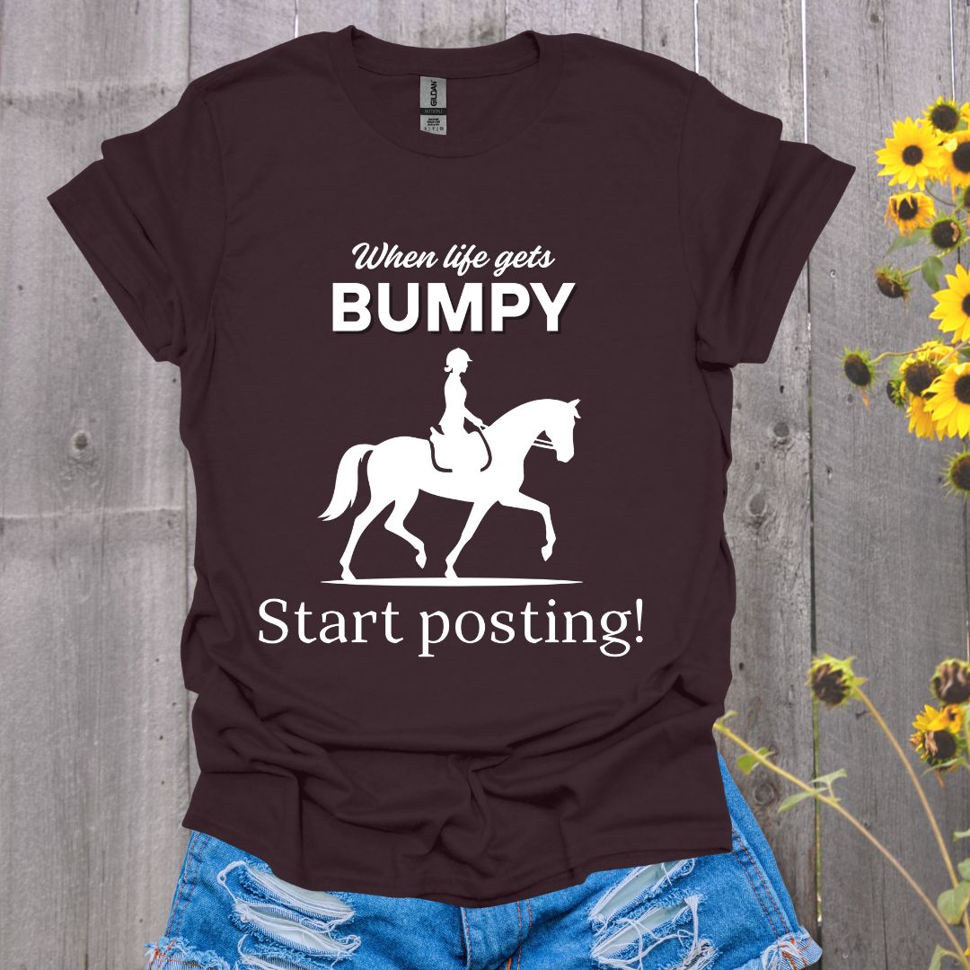 Start Posting - English Rider Horse T-Shirt