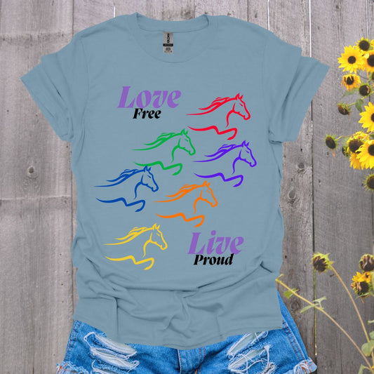 Love Free Horse Pride T-Shirt
