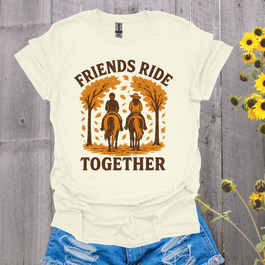 Friends Ride Together Horse T-Shirt