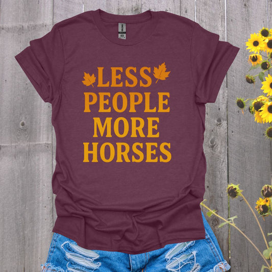 Less People Horse T-Shirt