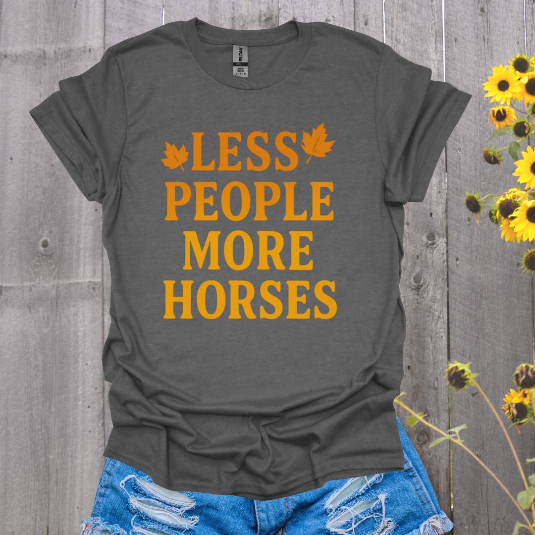 Less People Horse T-Shirt