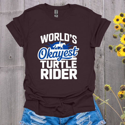Okayest Turtle Rider Horse T-Shirt