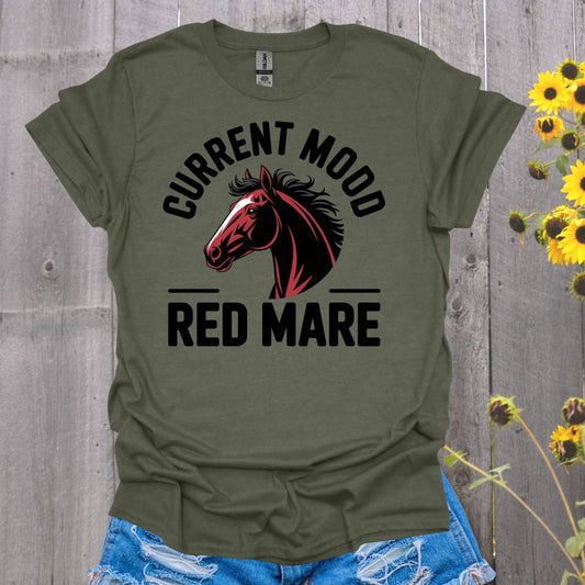 Mood Red Mare Horse T-Shirt