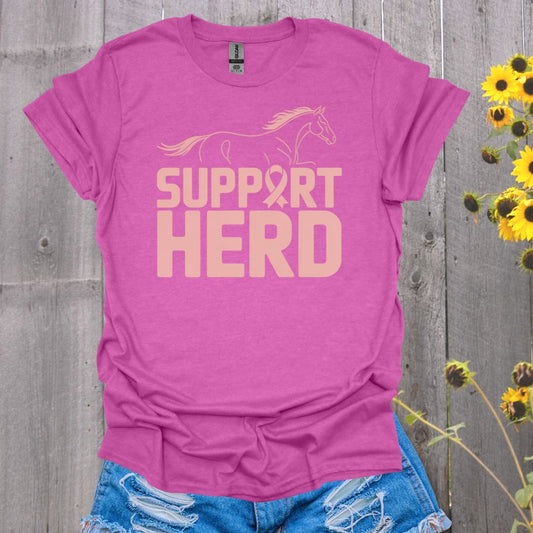 Support Herd Breast Cancer T-Shirt