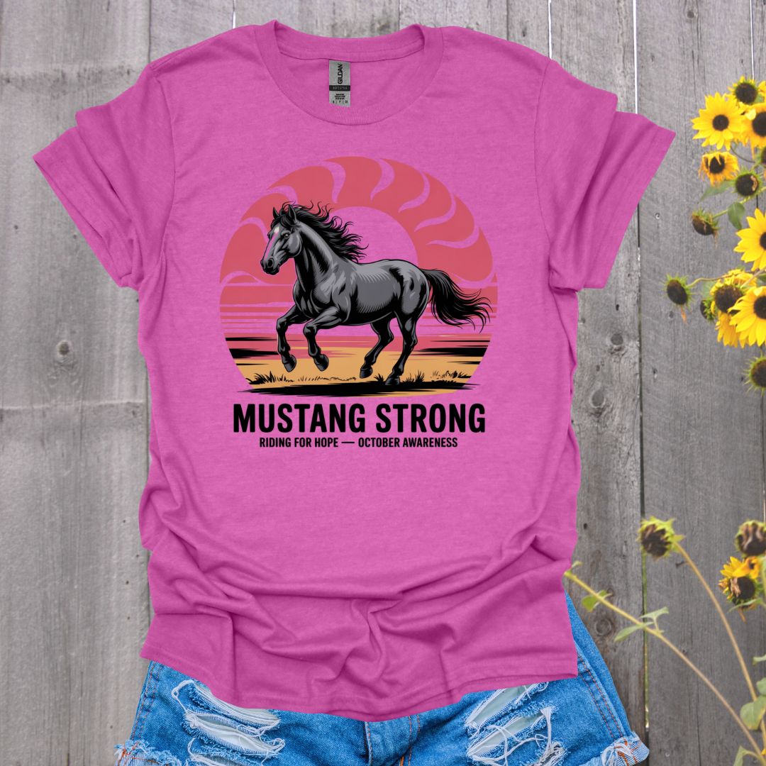 Mustang Breast Cancer T-Shirt