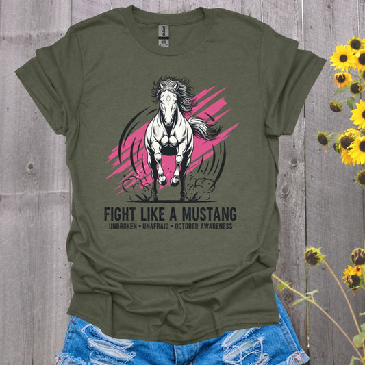 Mustang Breast Cancer T-Shirt