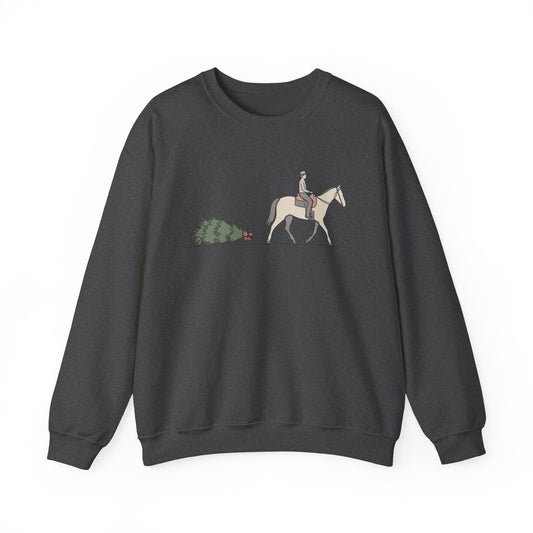 Horse and Tree Crewneck Sweatshirt