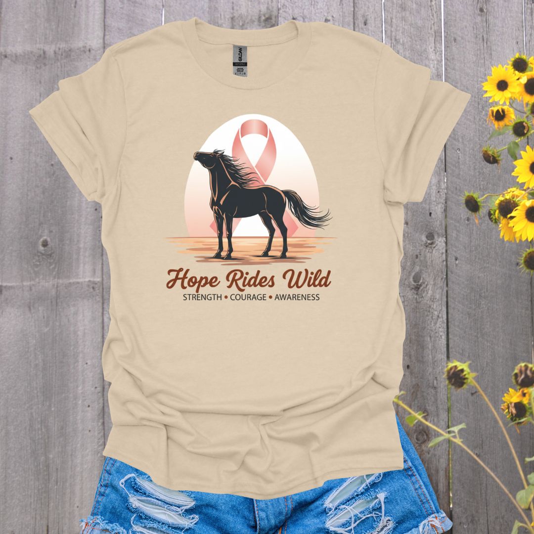 Hope Rides Wild Horse T-Shirt