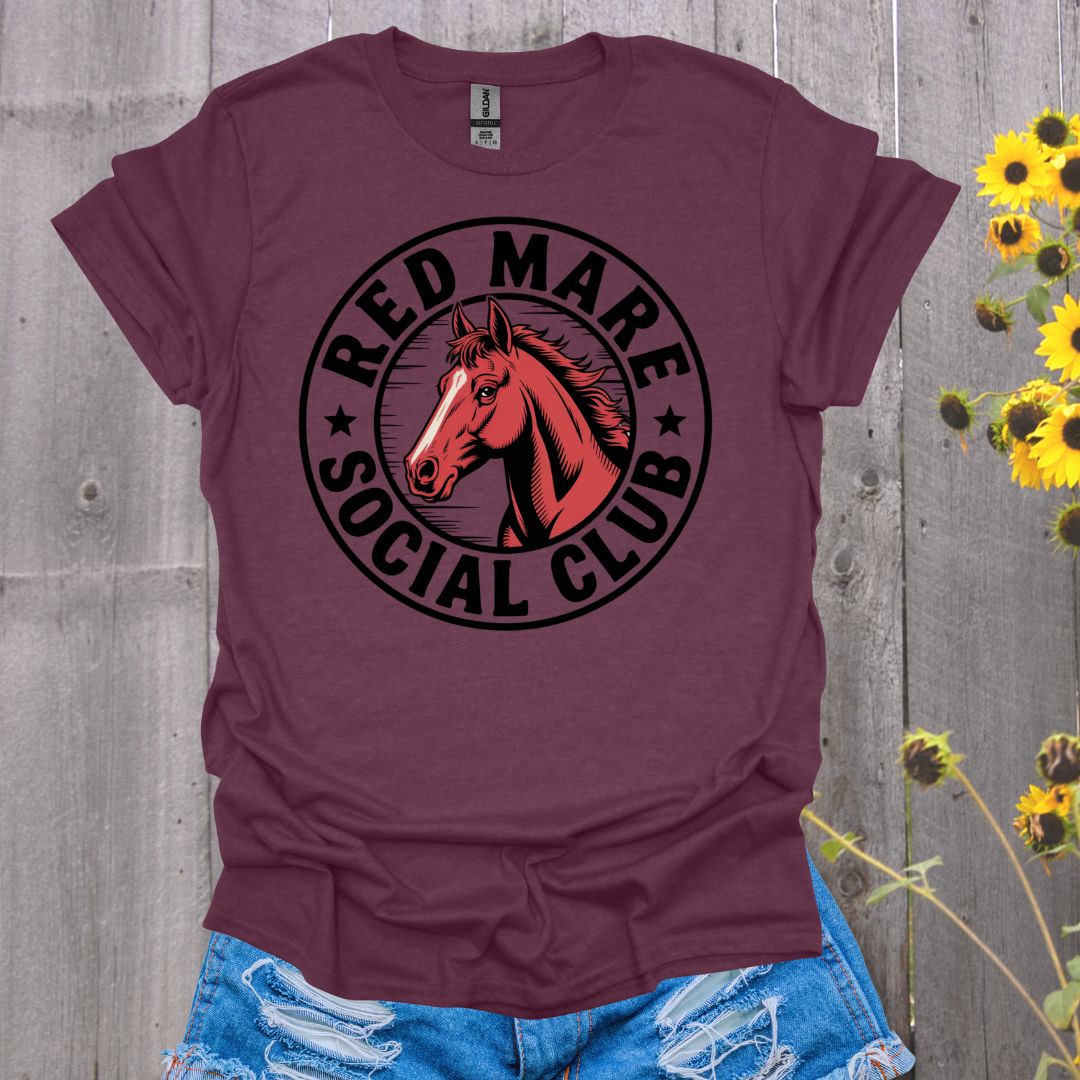 Red Mare Social Club Horse T-Shirt