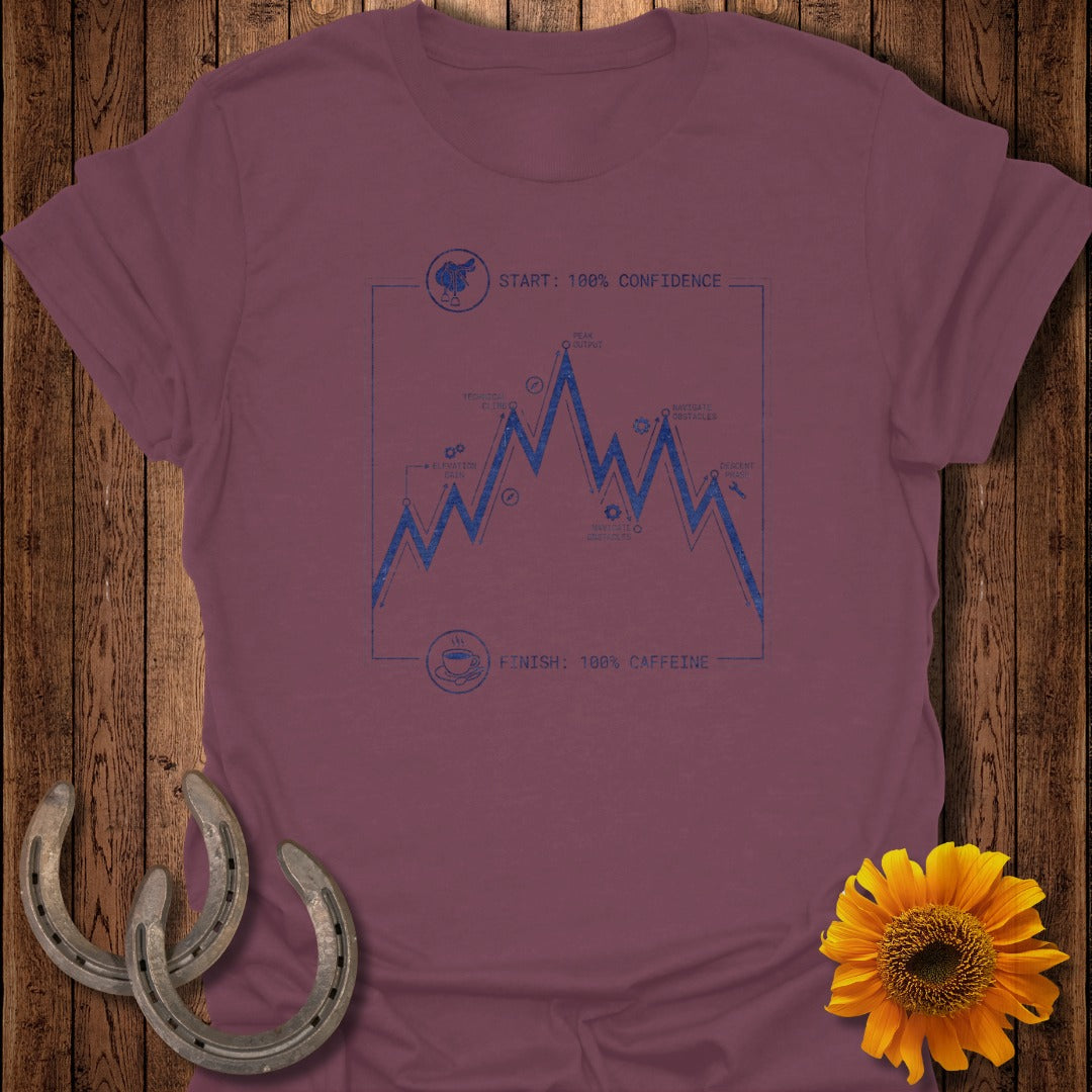 Start 100 Confidence Finish 100 Caffeine T-Shirt