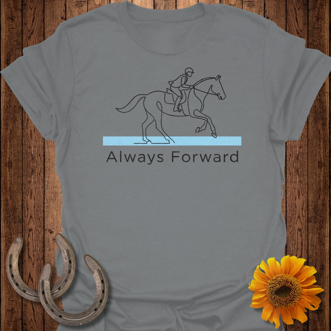 Always Forward Horse Rider Graphic T-Shirt