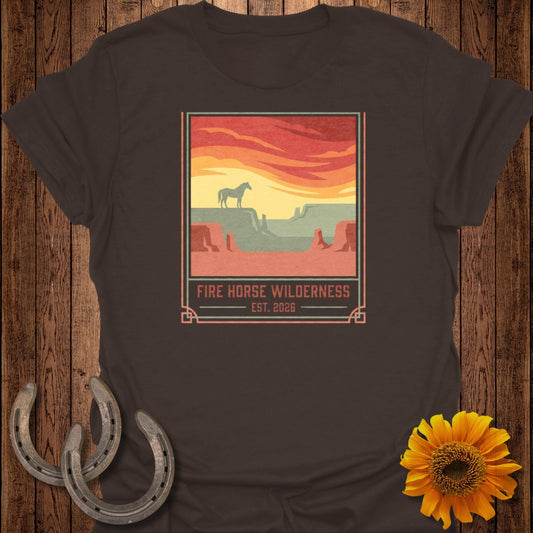 Fire Horse Wilderness Est 2026 Graphic T-Shirt