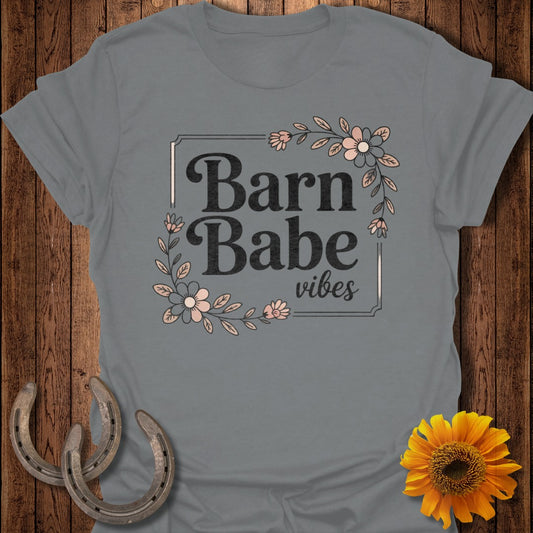 Barn Babe Vibes Floral Tee Shirt