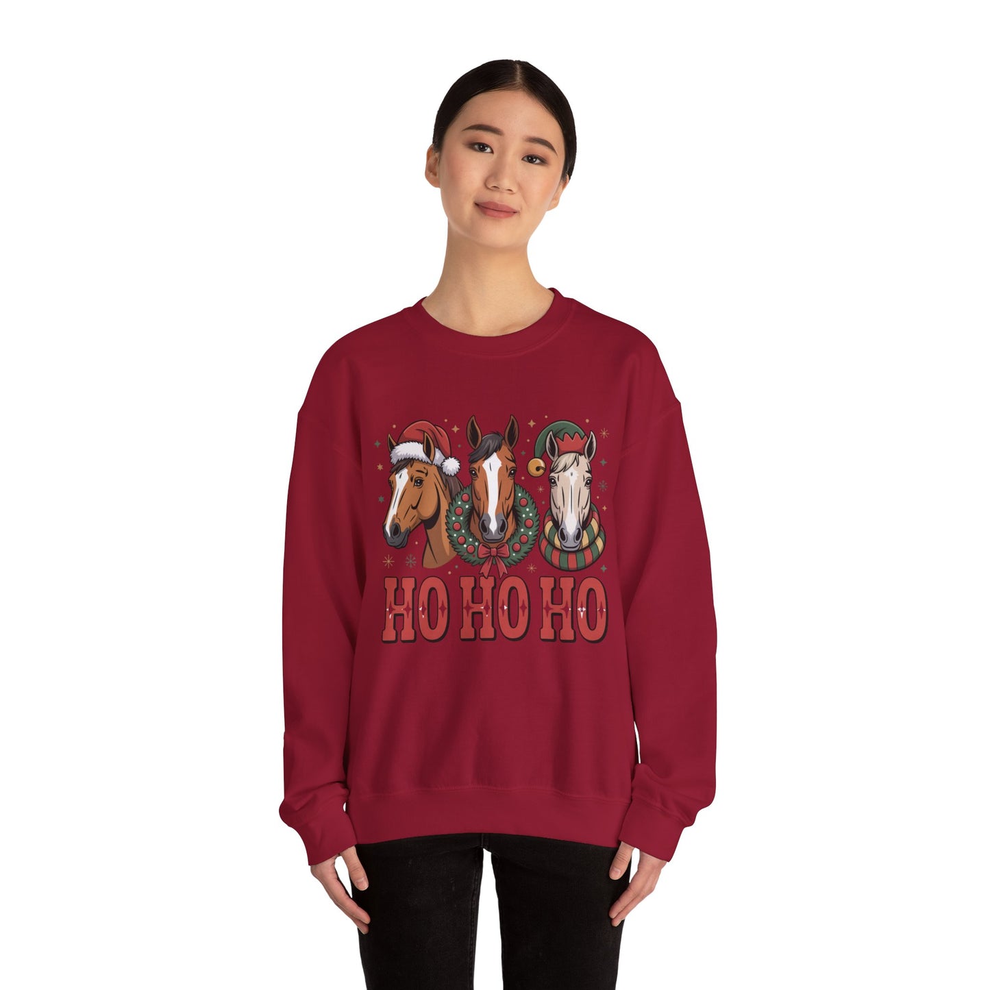 Ho Ho Ho Horse Crewneck Sweatshirt