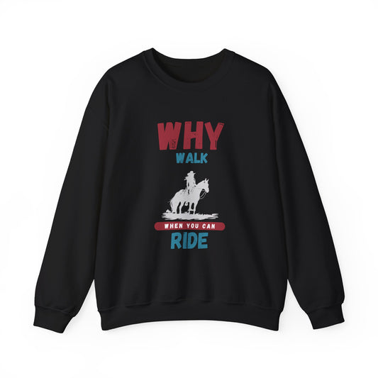 Why Walk Horse Crewneck Sweatshirt