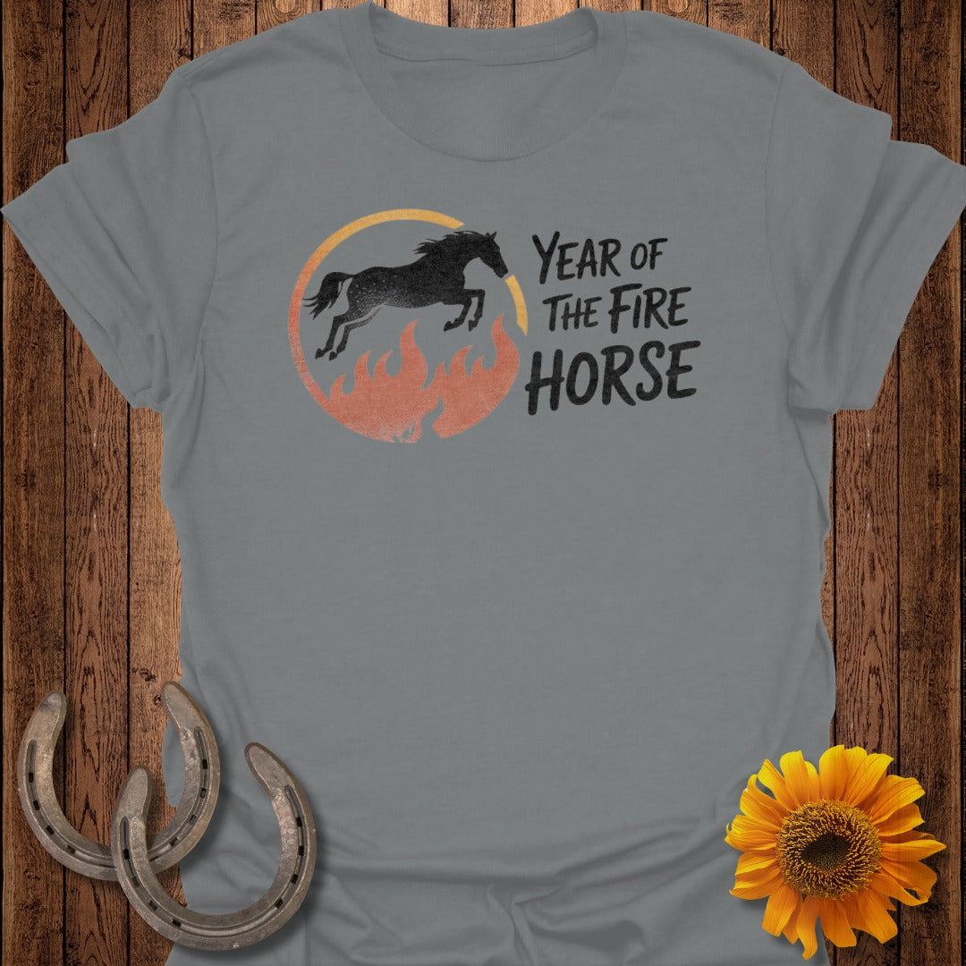 Year of the Fire Horse Graphic Tee Shirt