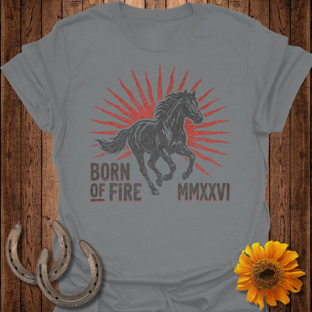 Born of Fire MMXXVI Horse Graphic T-shirt