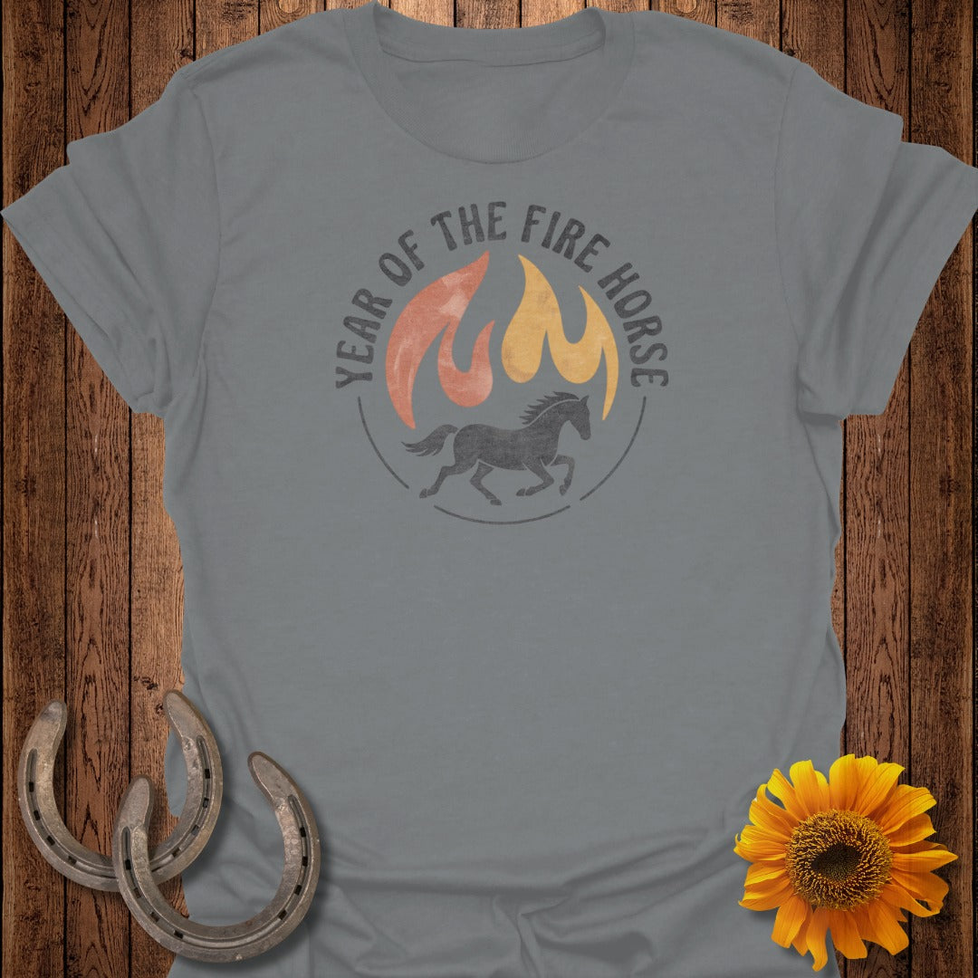 Year of the Fire Horse graphic tee shirt for sale