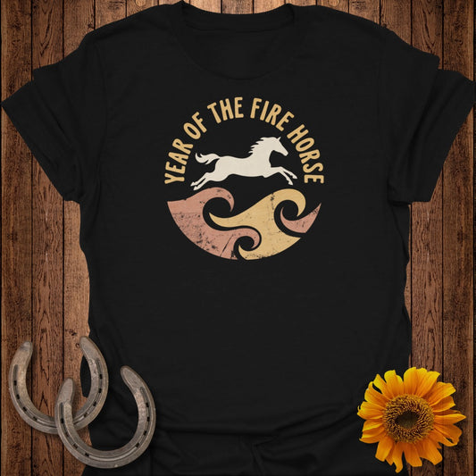 Year of the Fire Horse Vintage Style T-shirt
