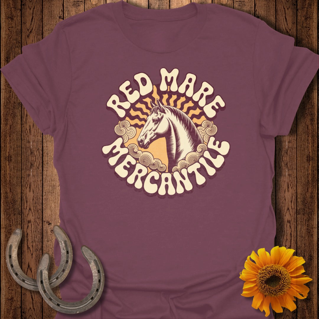 Retro Red Mare Mercantile Graphic T-Shirt Product
