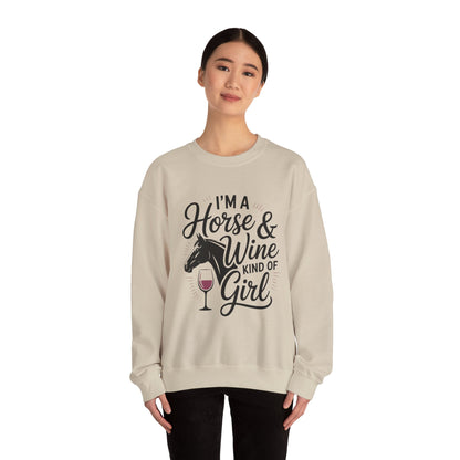 Horse & Wine Crewneck Sweatshirt