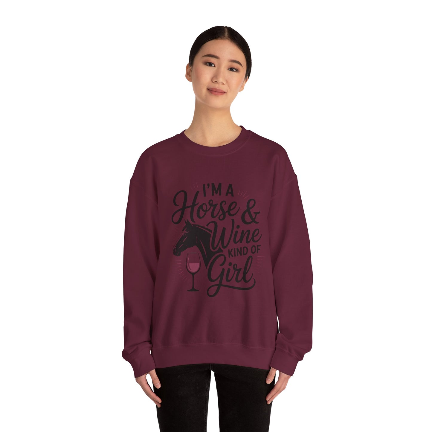 Horse & Wine Crewneck Sweatshirt