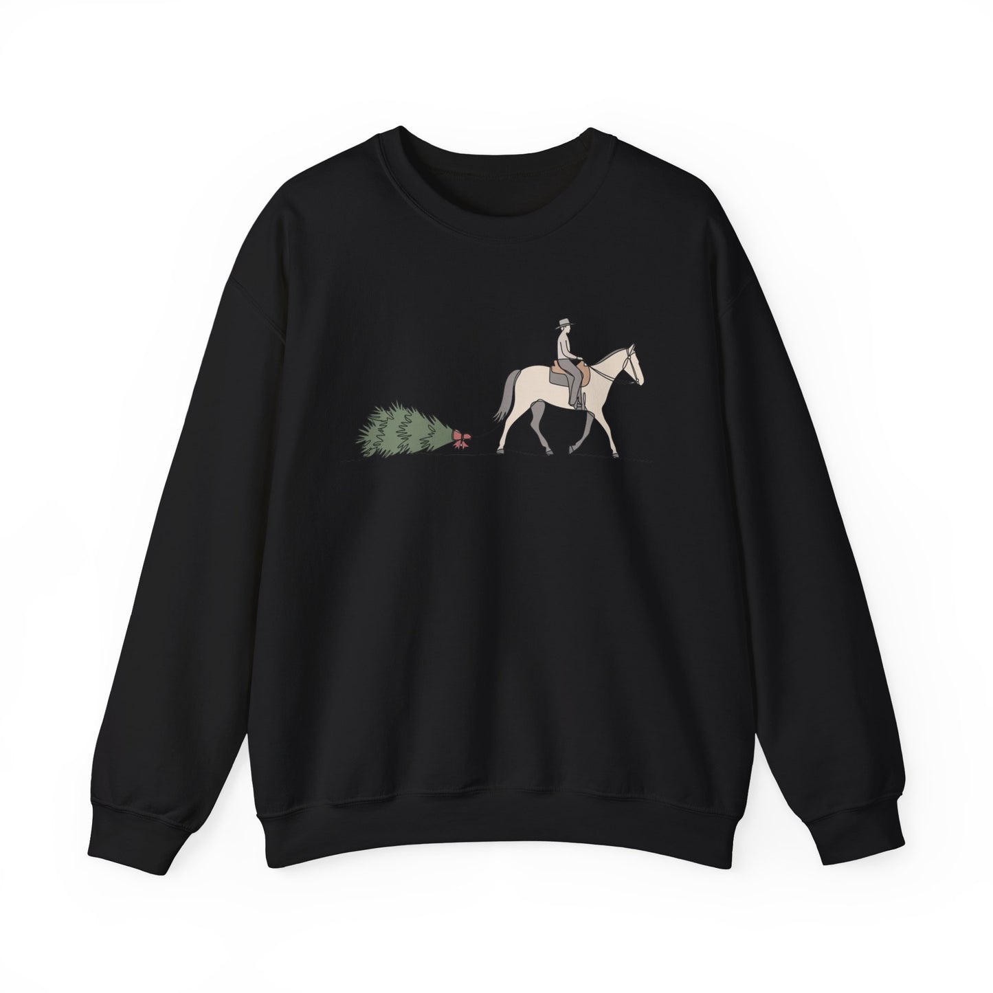 Horse and Tree Crewneck Sweatshirt