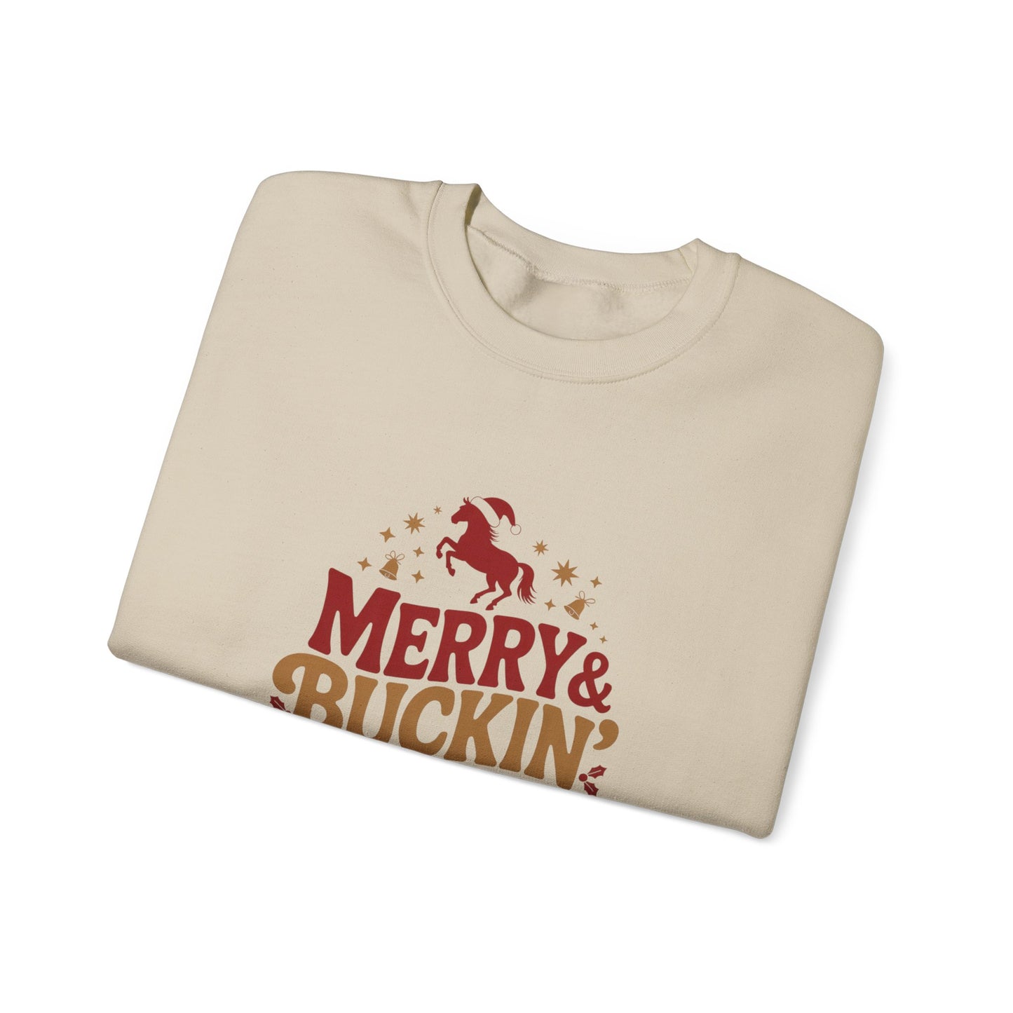 Merry Bucking Bright Crewneck Sweatshirt