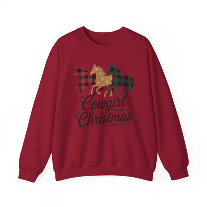 Cowgirl Christmas Crewneck Sweatshirt
