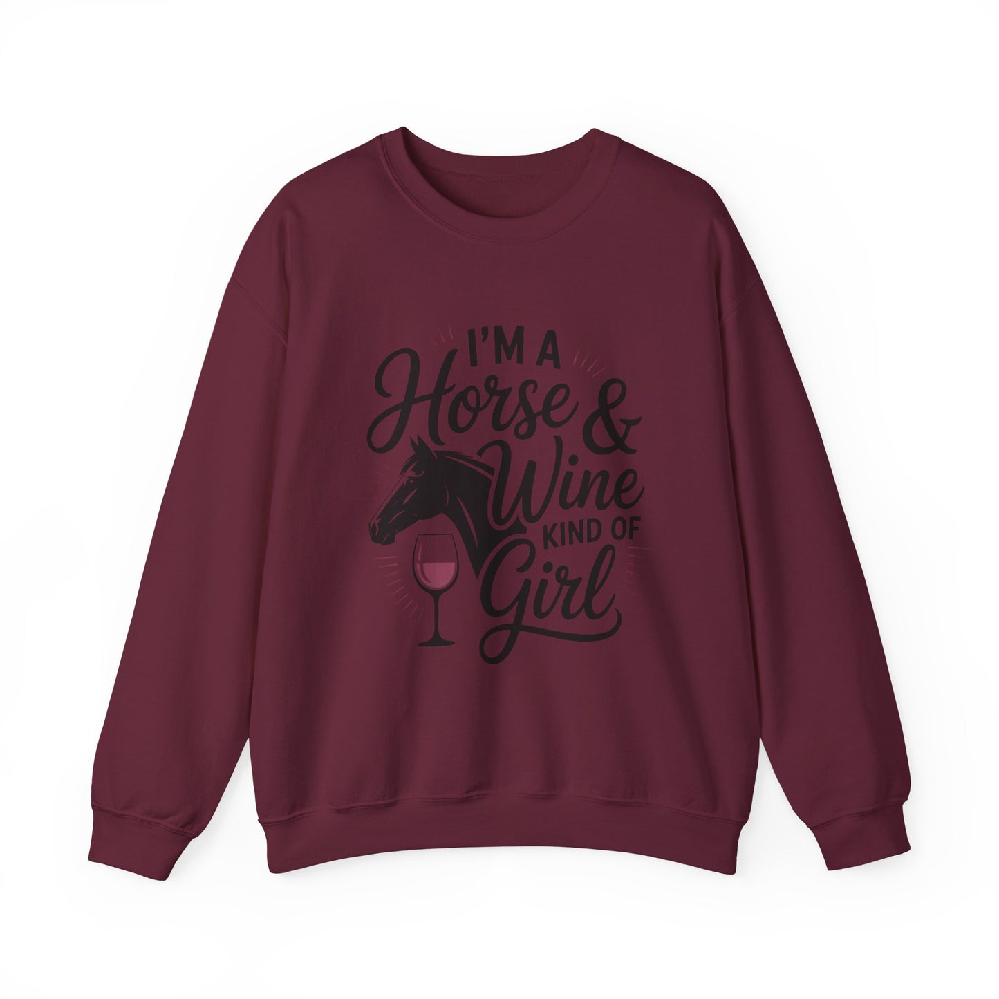Horse & Wine Crewneck Sweatshirt