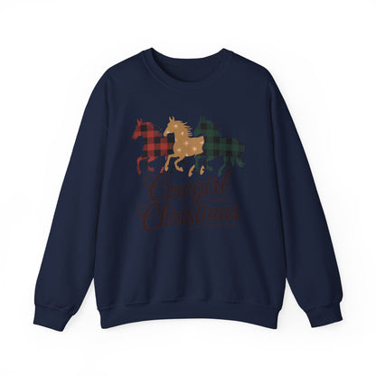 Cowgirl Christmas Crewneck Sweatshirt