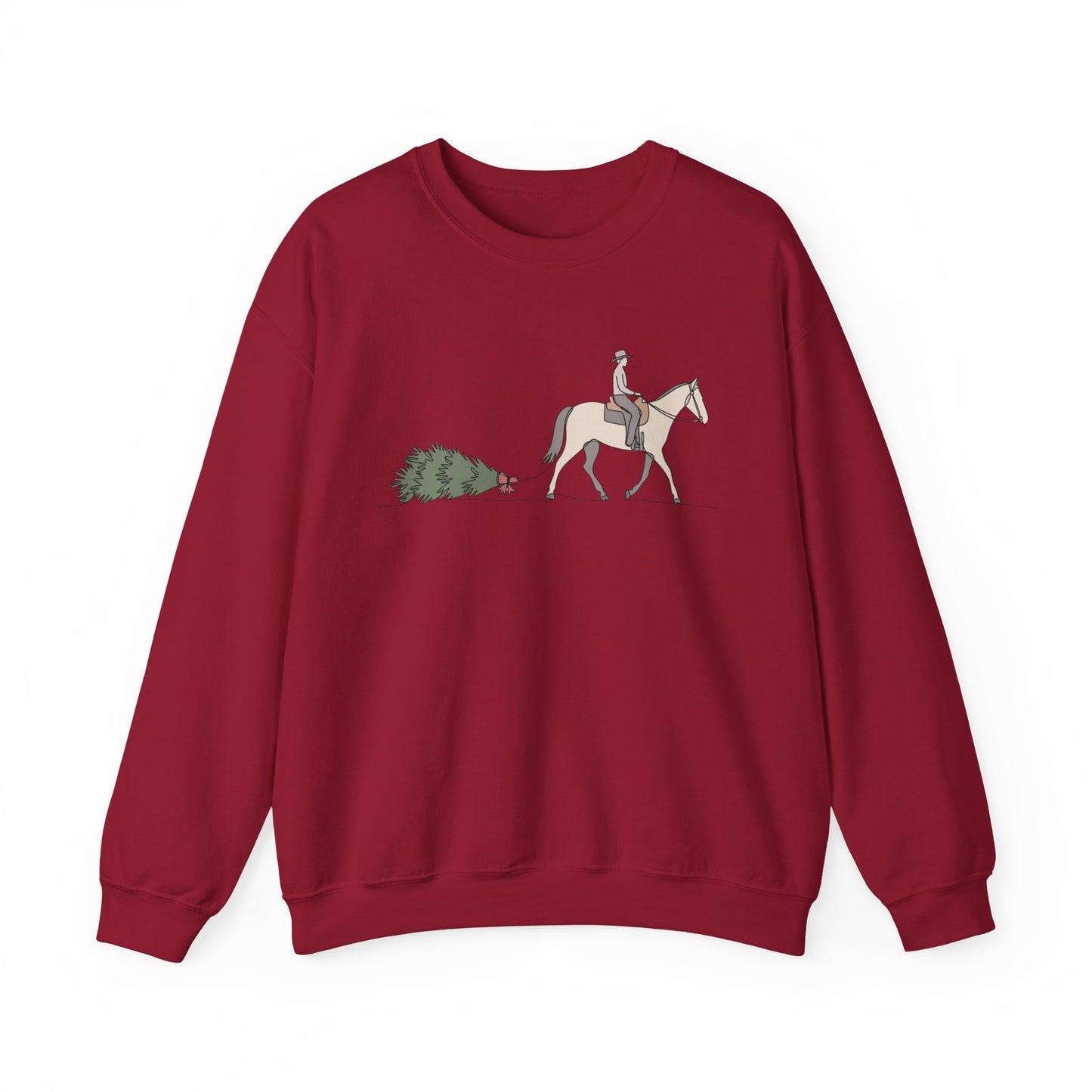 Horse and Tree Crewneck Sweatshirt