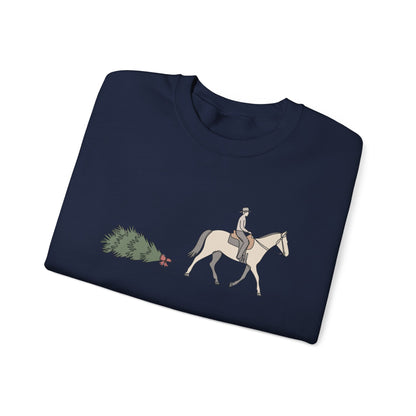 Horse and Tree Crewneck Sweatshirt