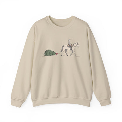 Horse and Tree Crewneck Sweatshirt
