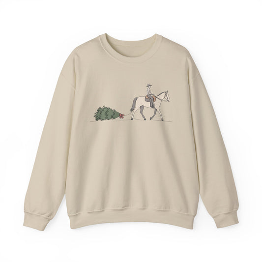 Horse and Tree Crewneck Sweatshirt