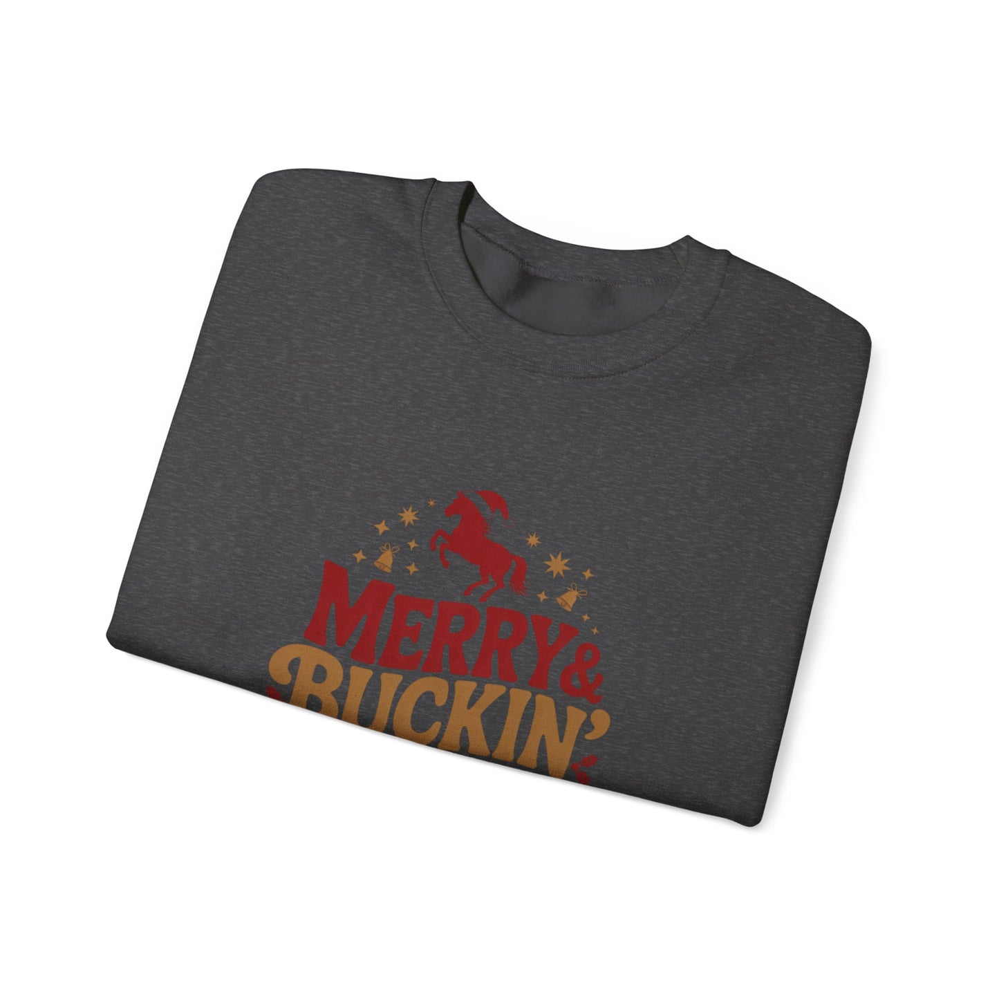 Merry Bucking Bright Crewneck Sweatshirt
