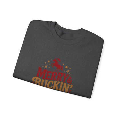 Merry Bucking Bright Crewneck Sweatshirt