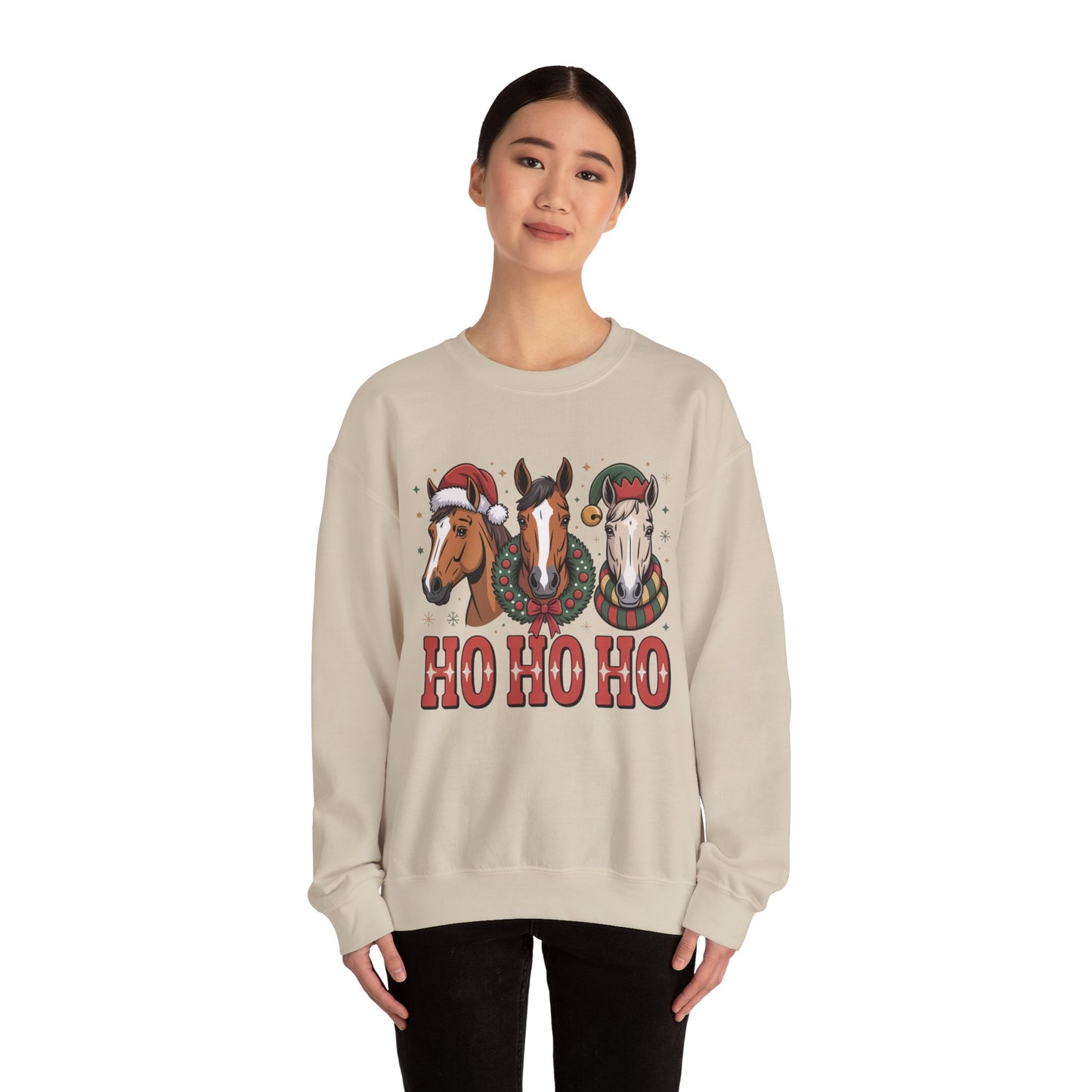 Ho Ho Ho Horse Crewneck Sweatshirt