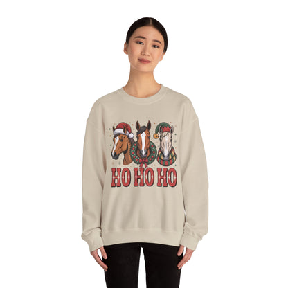 Ho Ho Ho Horse Crewneck Sweatshirt