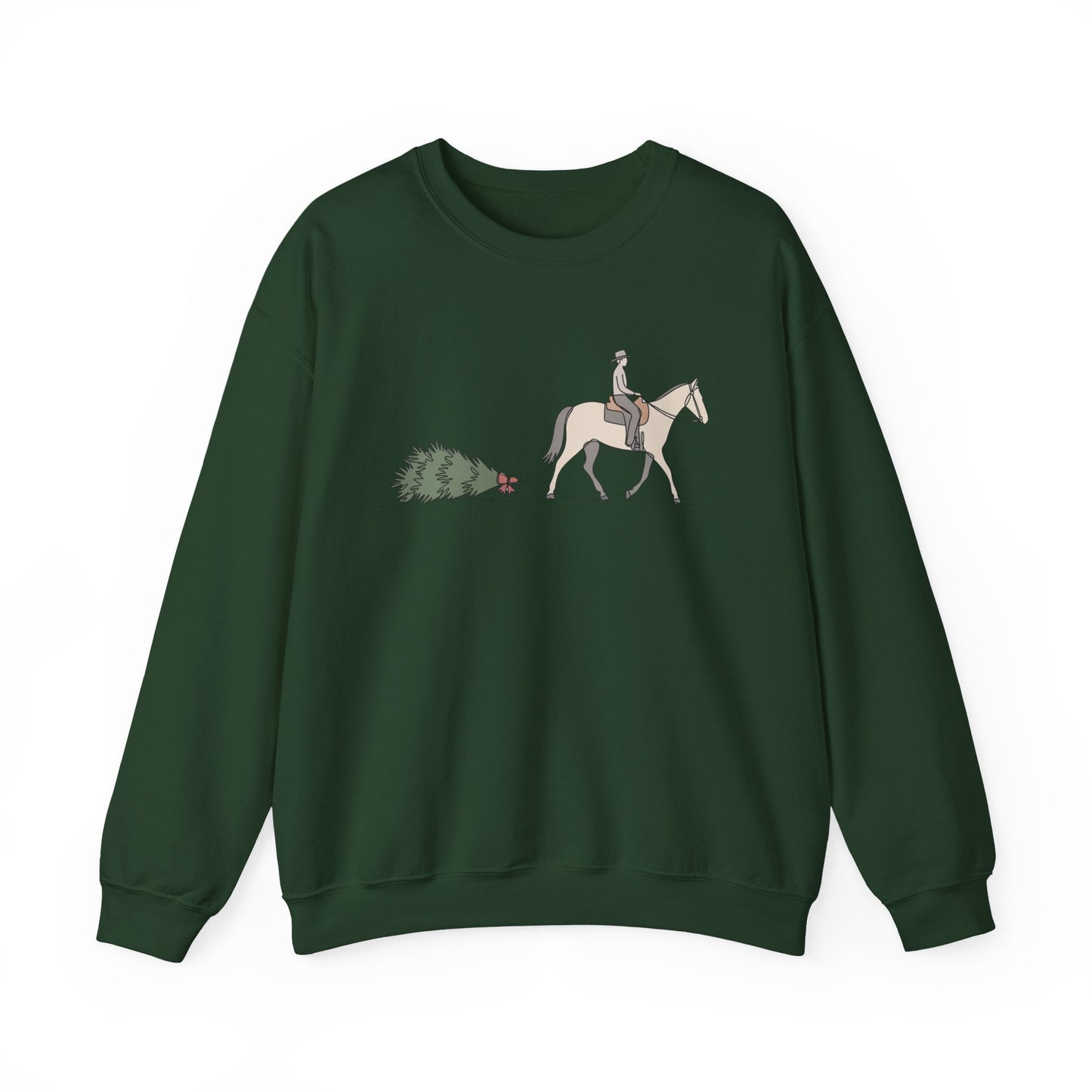 Horse and Tree Crewneck Sweatshirt