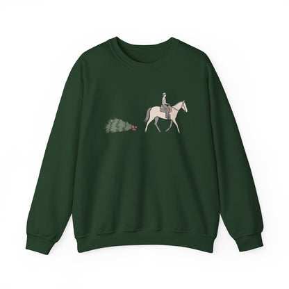 Horse and Tree Crewneck Sweatshirt