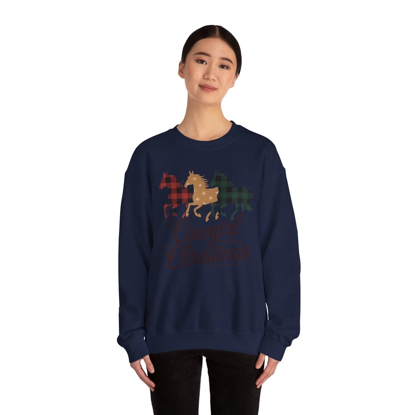 Cowgirl Christmas Crewneck Sweatshirt