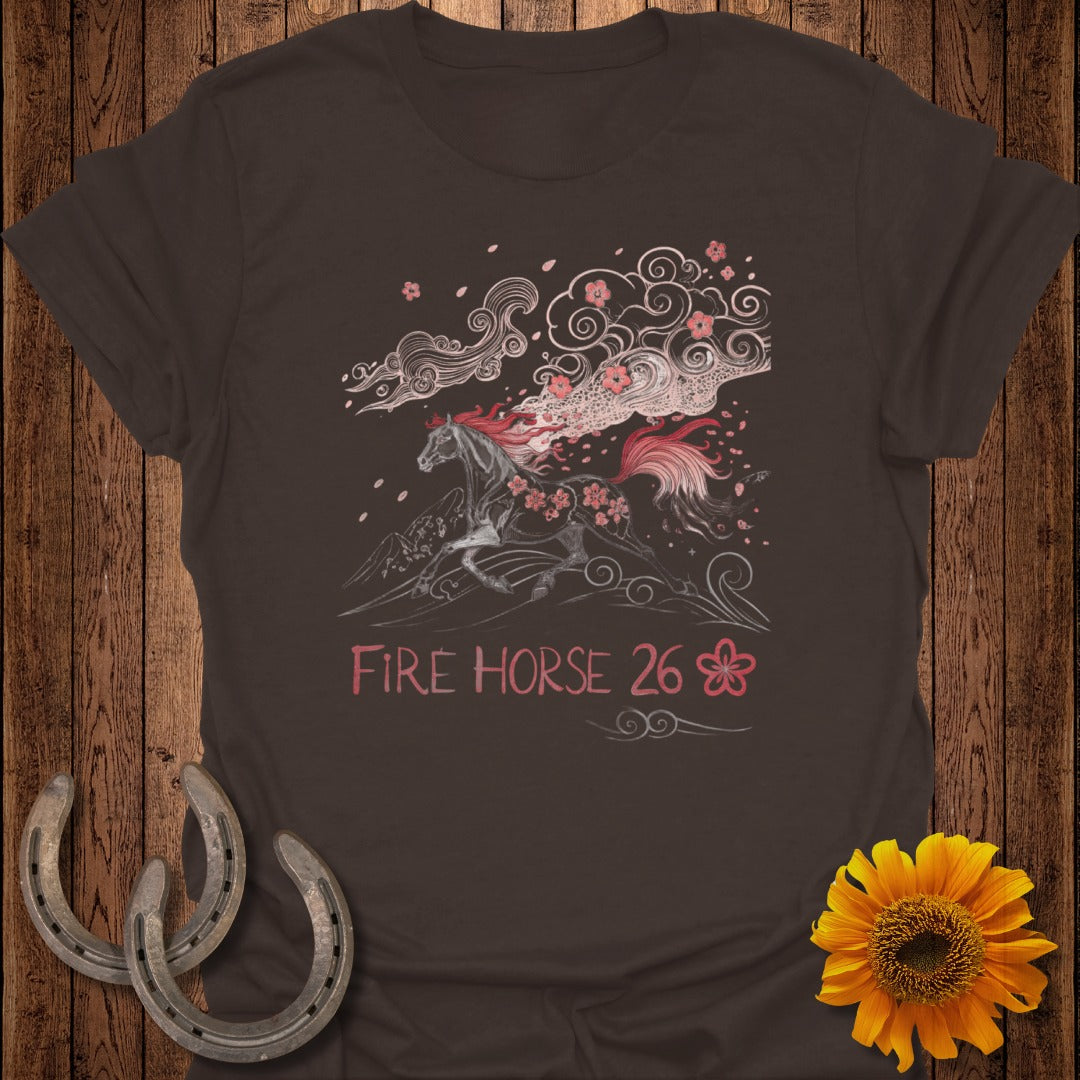Fire Horse 26 Floral Artistic Design T-Shirt product