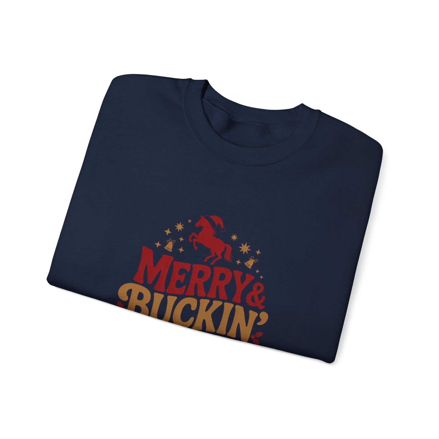 Merry Bucking Bright Crewneck Sweatshirt