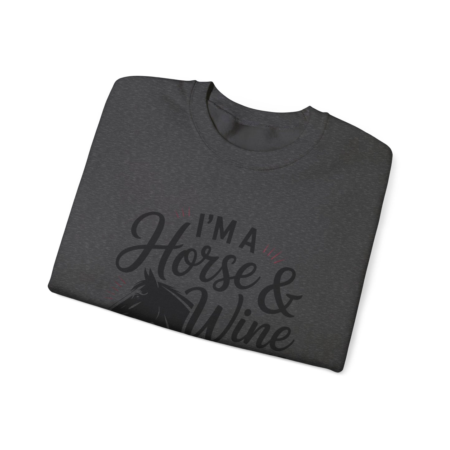 Horse & Wine Crewneck Sweatshirt