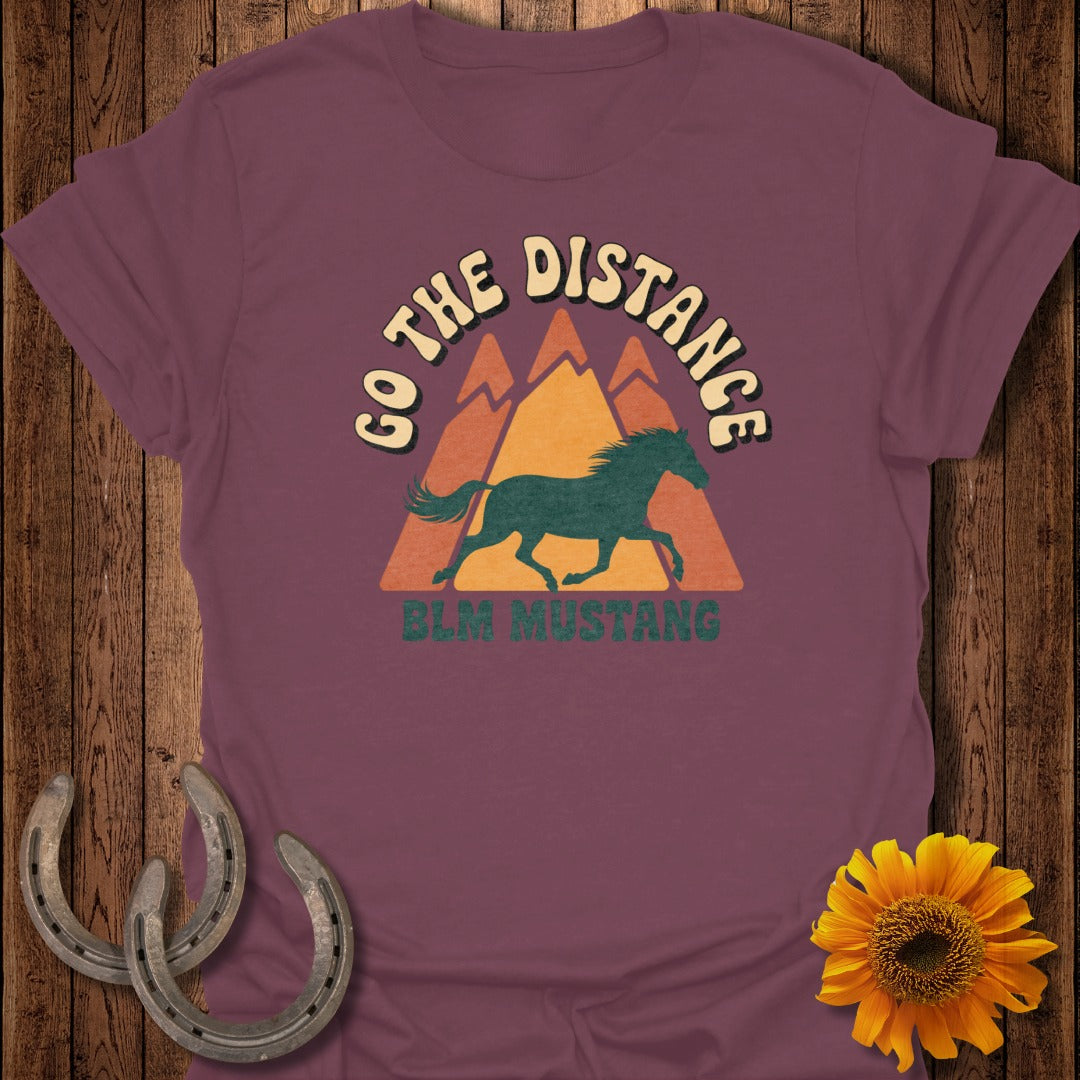 Go The Distance BLM Mustang Graphic Shirt